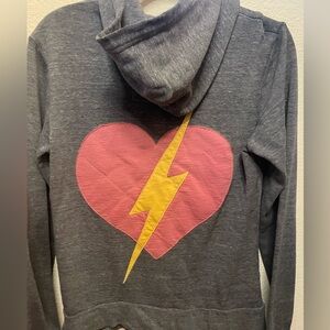Aviator nation Rare Heart Bolt Stitch Size s